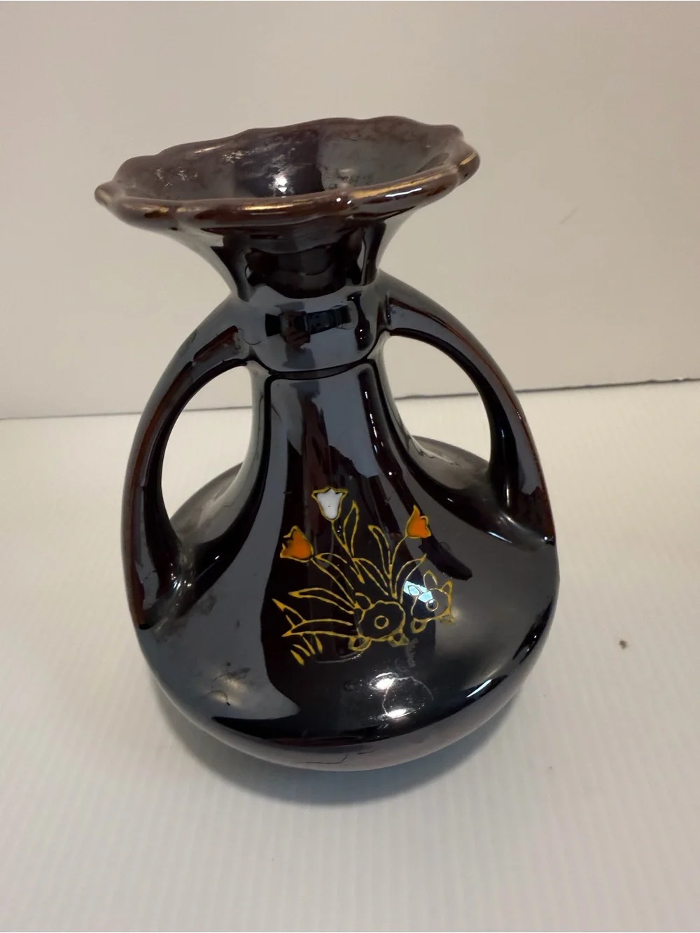 50’s-60’s Vintage Mid-Century Japan Floral Bud Vases - Set of 2